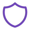 sidekickicons_shield - www.billient.ai - www.billient.ai Purple shield icon indicating security and protection